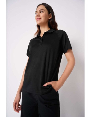 IDE-IB201-LADIES' BASIC POLYESTER POLO SHIRT